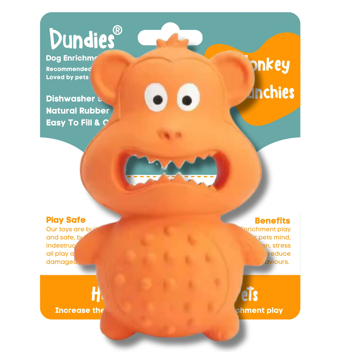Dundies Monkey Munchies Dog Enrichment Toy