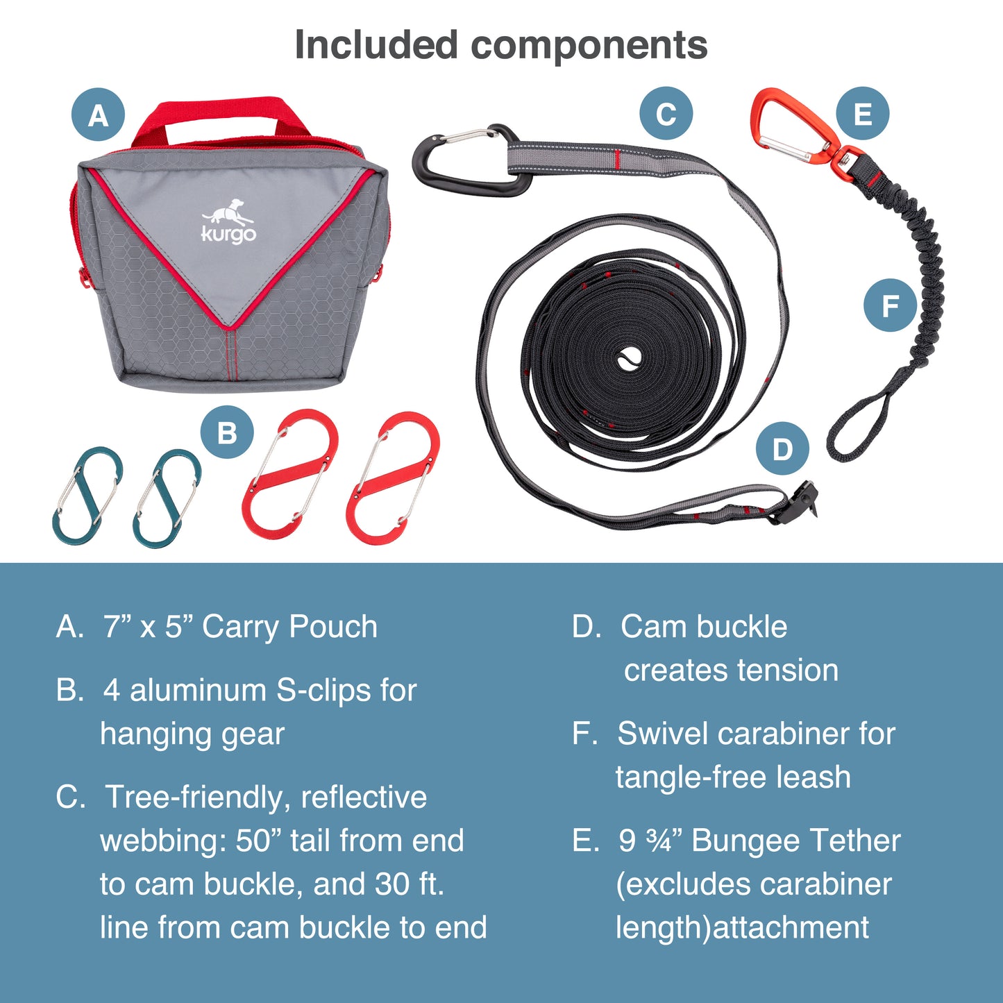 Kurgo Ridgeline Camping Tie Out